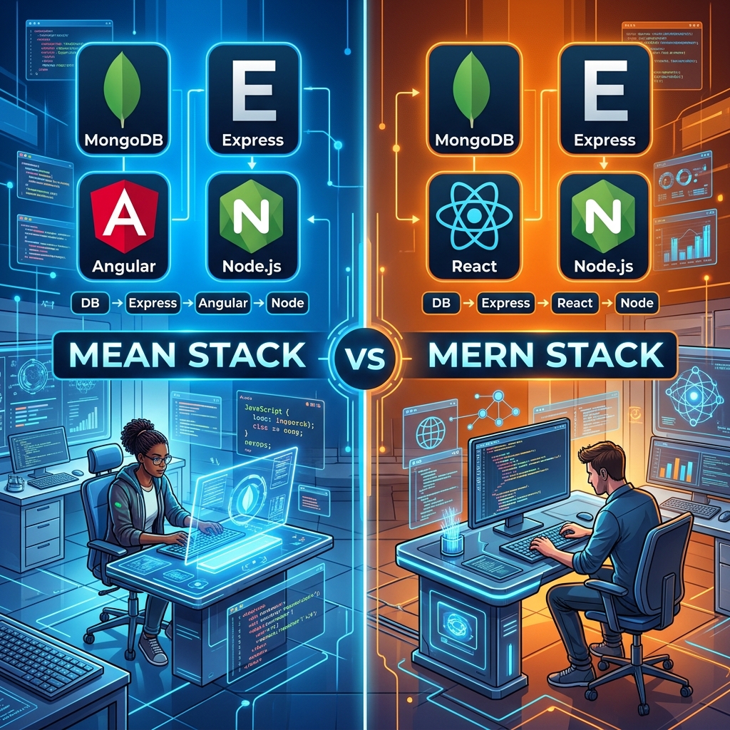 MEAN Stack vs. MERN Stack