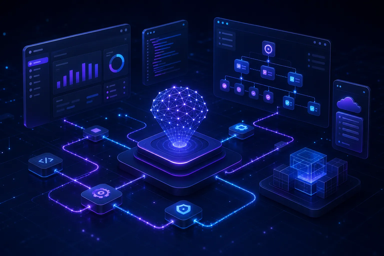 AI software services strategy dashboard